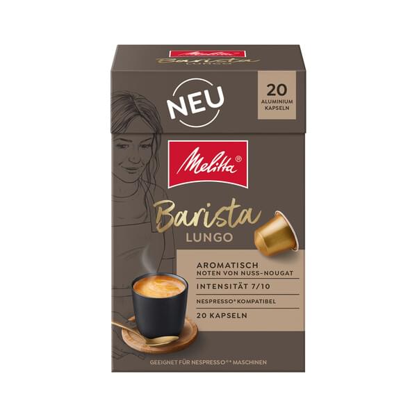 Kaffee, Kapseln, Aluminium, Braun, Barista