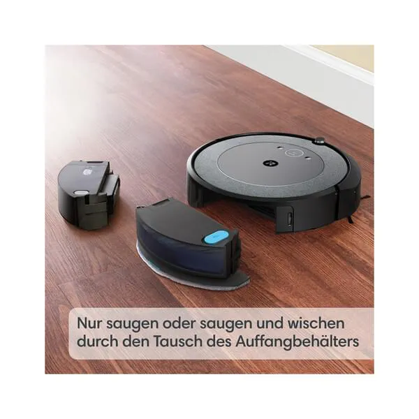 iRobot Saugroboter mit Wischfunktion Roomba Combo i5+ (i5578) Clean Base + Absaugstation, App-Steuerung