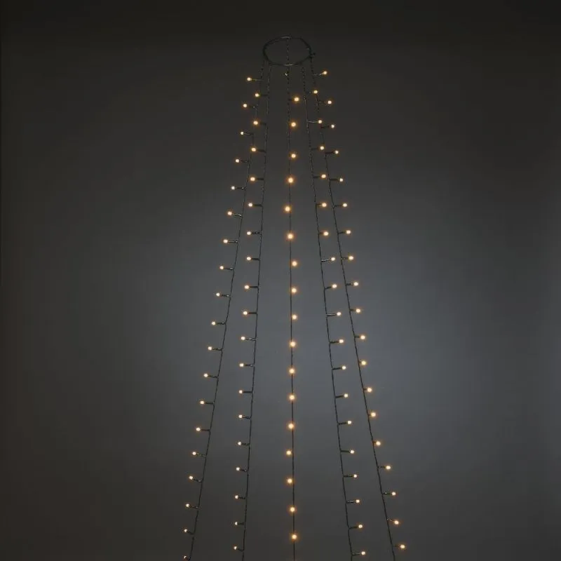 6484-810 LED Baummantel mit Ring 5 Stränge