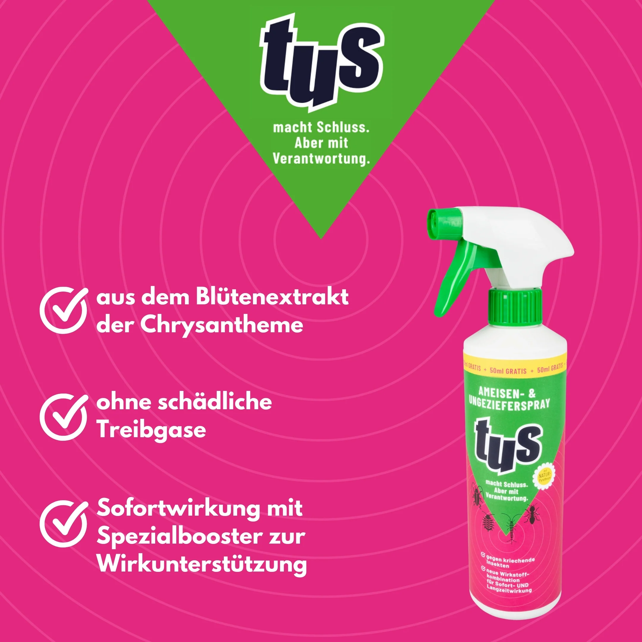 Insektizid, Sprühnebel, Aerosol, rosa Hintergrund, Auslöser-Spray