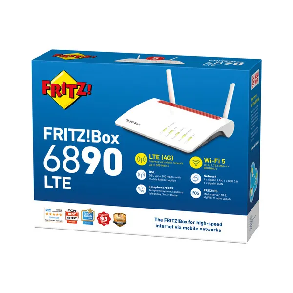 Router, LTE, WiFi, Box, FRITZ!Box 6890 LTE