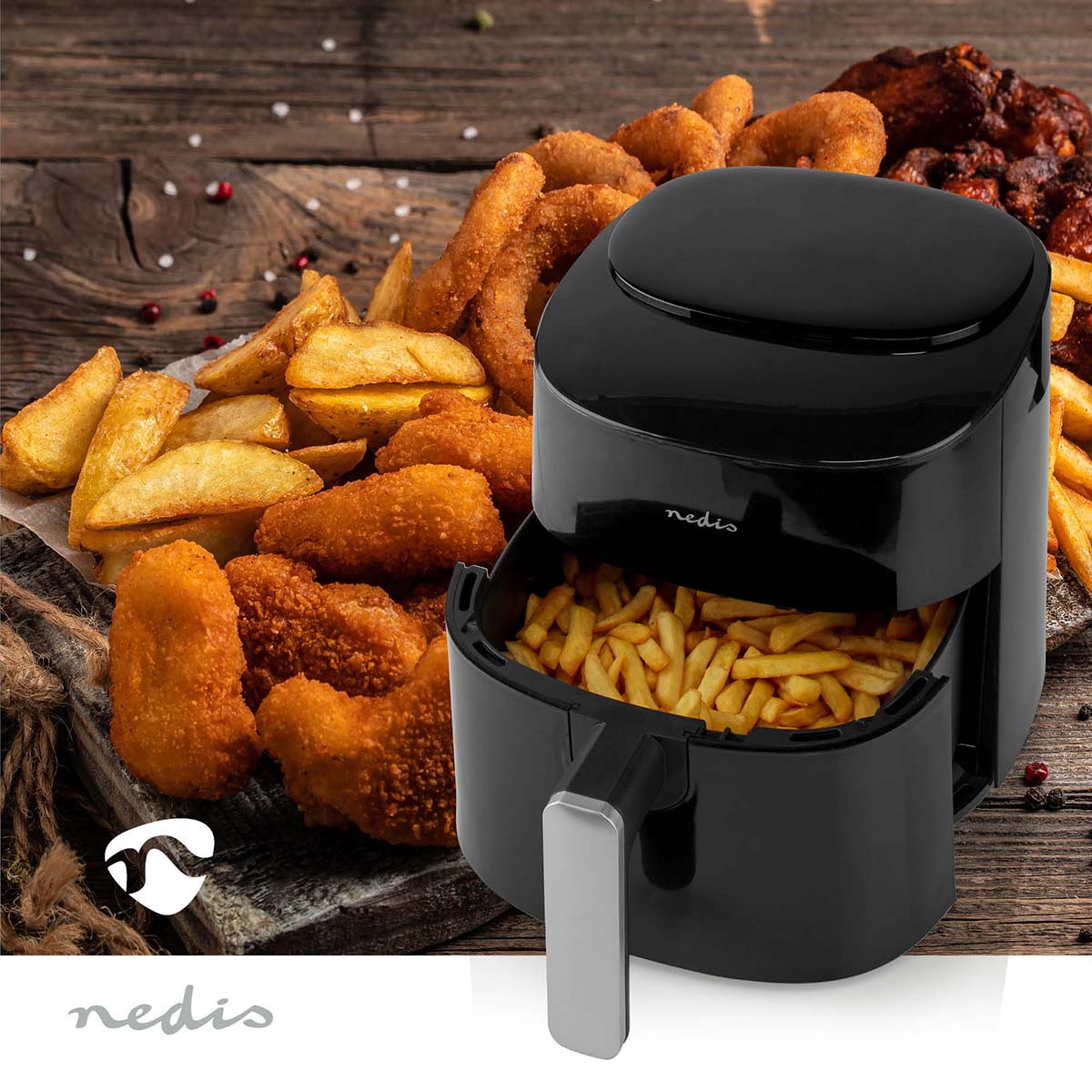 Nedis Heißluft Friteuse  KAAF160BK