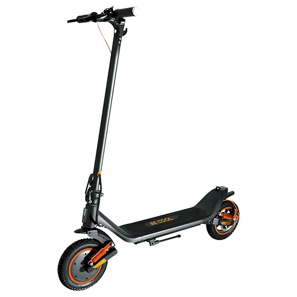 Elektrischer Roller, faltbarer Roller?, Kick-Scooter, orange Akzente, Drehreifen?