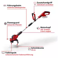 Einhell Akku-Rasentrimmer GE-CT 18/28 Li-Solo 3411242