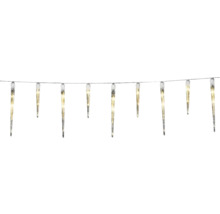2746-802 LED Eiszapfen Lichtervorhang, 16 Zapfen, 24 bernsteinfarbene