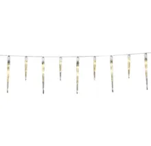 2746-802 LED Eiszapfen Lichtervorhang, 16 Zapfen, 24 bernsteinfarbene