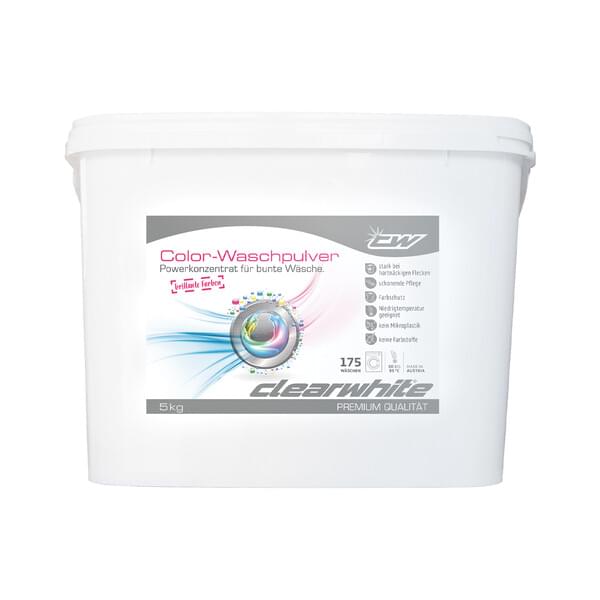 clearwhite Colorwaschpulver 5kg für bis zu 80 Waschgänge