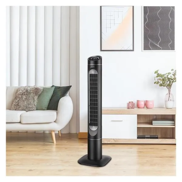 Turmventilator, schwenkbar, schwarz, standventilator, Haushaltsgerät