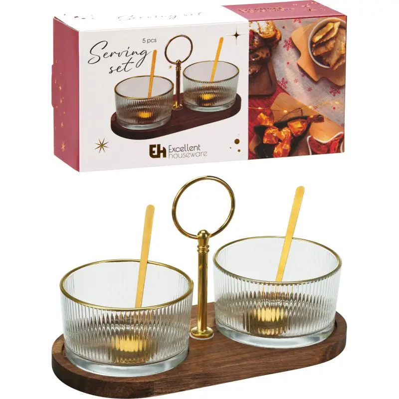 R-226607255 Servierset, 5tlg., gold