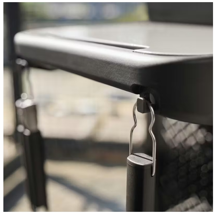 faltbar, grill, scharnier, metall, blick