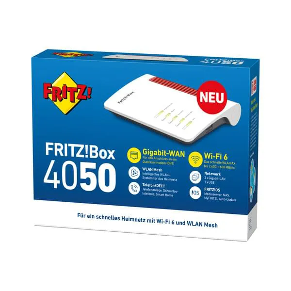 FRITZ!Box 4050, Router, WLAN, LAN, Box