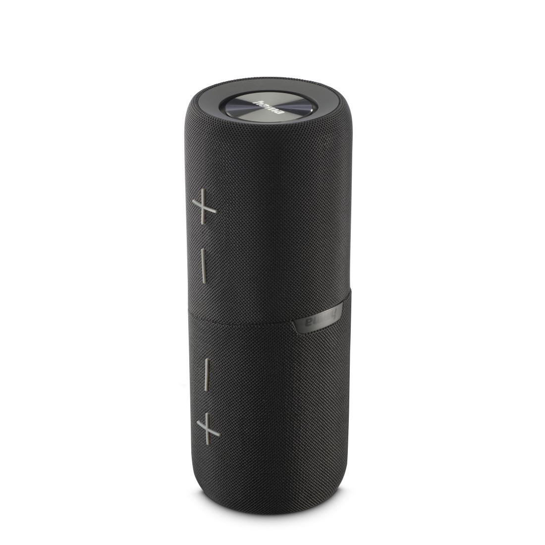 Lautsprecher, tragbar, Bluetooth, schwarz, zylindrisch