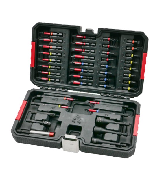 7043 IMPACT Bit-Satz 42 tlg, 1/4'' S2, farbige Bits