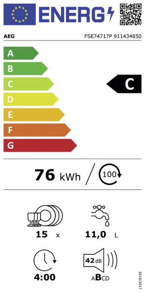 AEG EB-Geschirrspüler FSE74717P