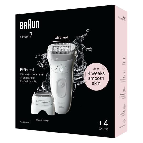 Braun 7-041 Silk-epil 7 Epilierer, weiss-grau