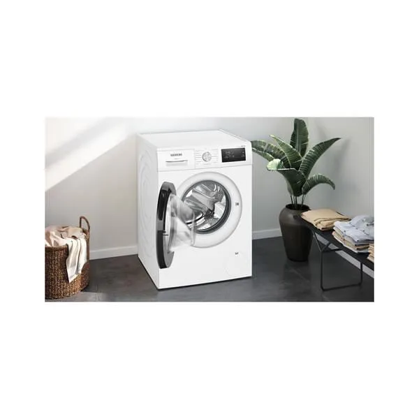 Waschmaschine, Frontlader, Weiß, digitales Display, Waschküche