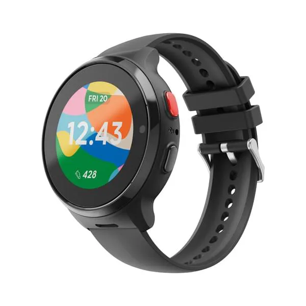 Smartwatch, runde Display, Siliconeband, bunte Anzeige, Touchpad