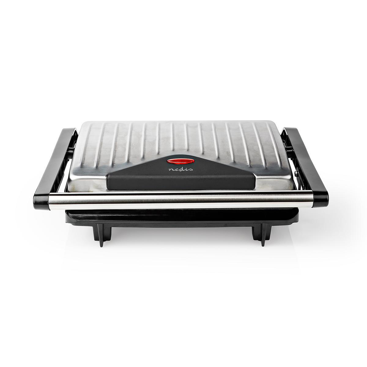 Nedis KAGR110SR Kompaktgrill, alu