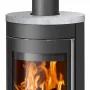 Justus Kaminofen Mino 2.0 Grundg.+ Abdeckpl. Speckstein