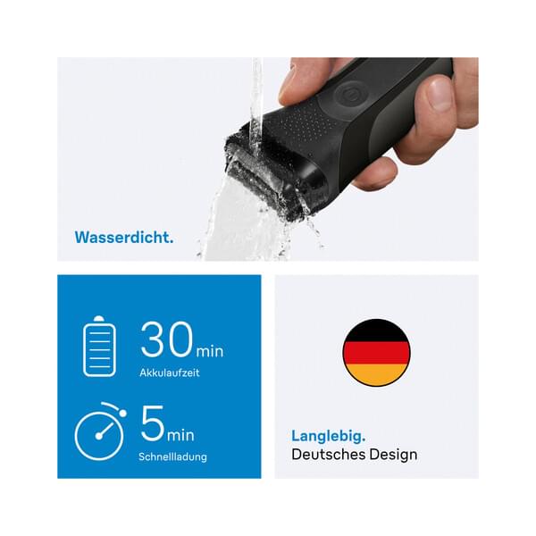 wasserdicht, rasierer, rasur, aufladen, batterie