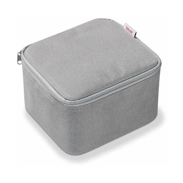 Kosmetiktasche, Make-up-Case, Aufbewahrungstasche, Grau, Reißverschluss