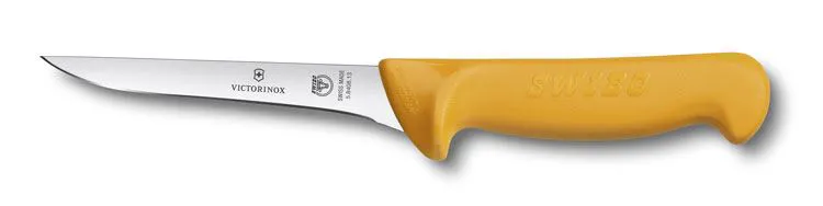 messer, Pariermesser, Edelstahl, gelber Griff, Klinge