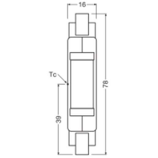 LED Stablampe SLIM LINE R7S 4,5W 827 Glas R7s