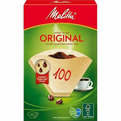 Melitta Filtertüten 100/40Stk. nat.braun