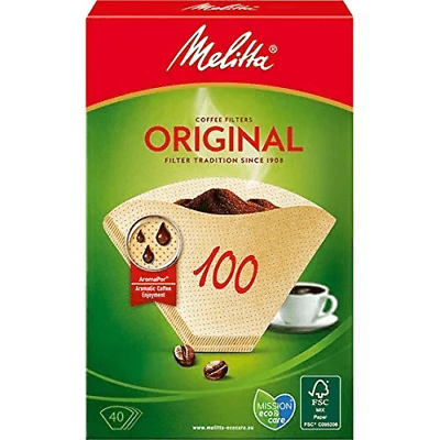 Melitta Filtertüten 100/40Stk. nat.braun