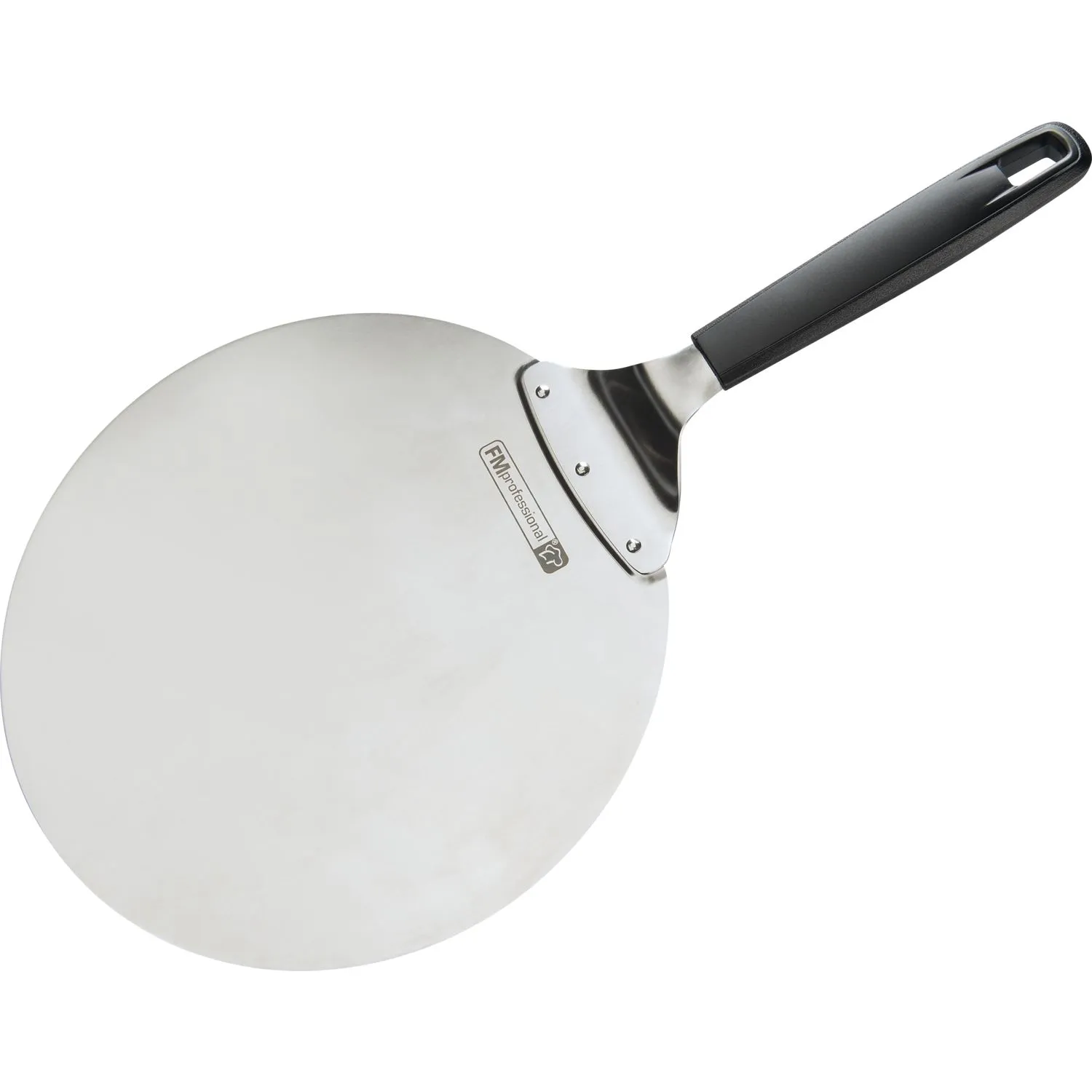 Pizzaform, Pizza-Spatel, runder Topf, Edelstahl, Griff aus Kunststoff
