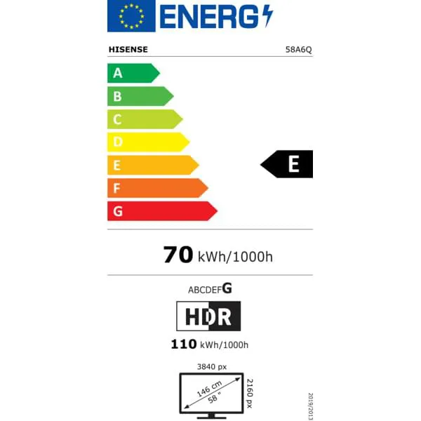Hisense 58A6Q Ultra HD HDR LED-TV 58" (146 cm)