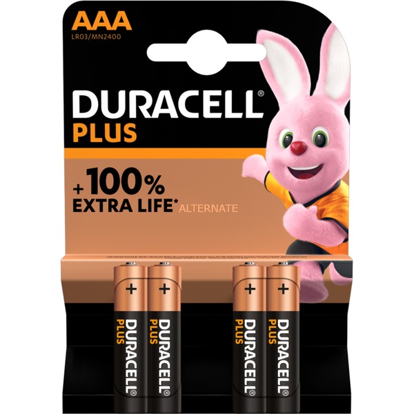 Duracell Plus AAA 4er Pkg.