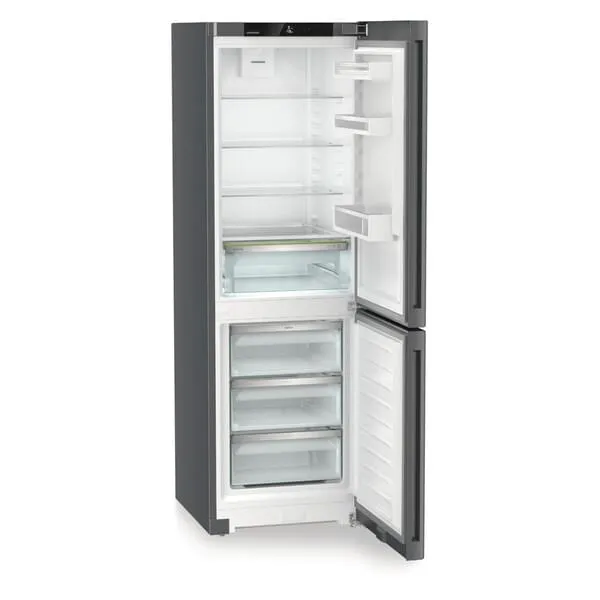 Kühlschrank, Französische Tür, untere Gefrierkombination, Edelstahl, Gerätekapazität