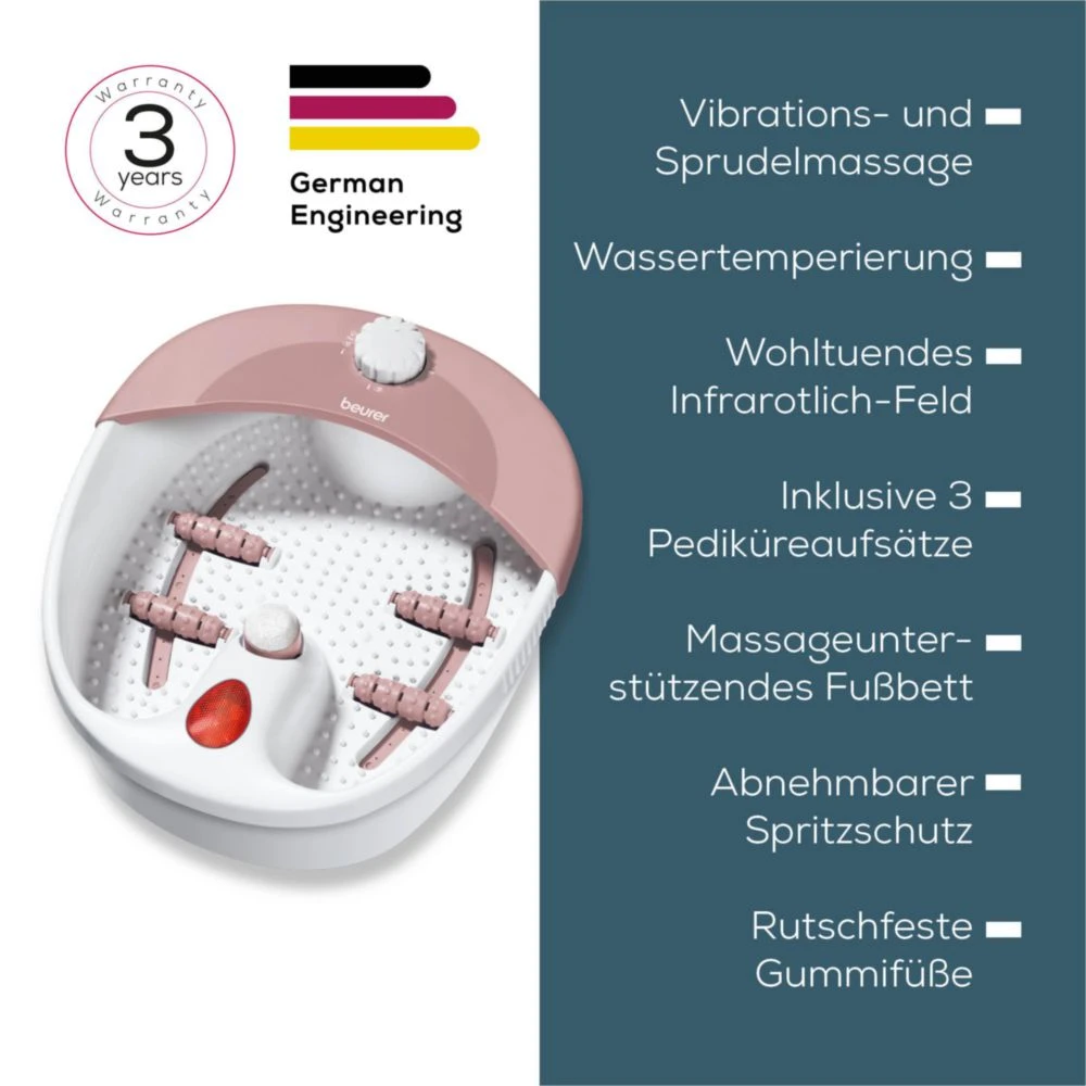 Fußpflege, Pediküre-Set, rosafarbene Vorrichtung, Fußmassage, Gummifüße
