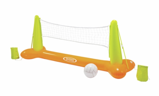 aufblasbar, Volleyball, Set, Netz, Ball