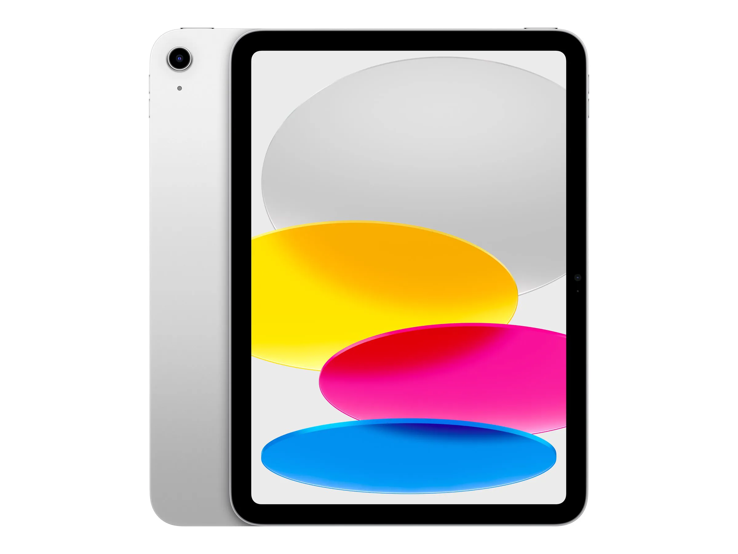 Tablet, iPad, weiß, bunt, Frontkamera