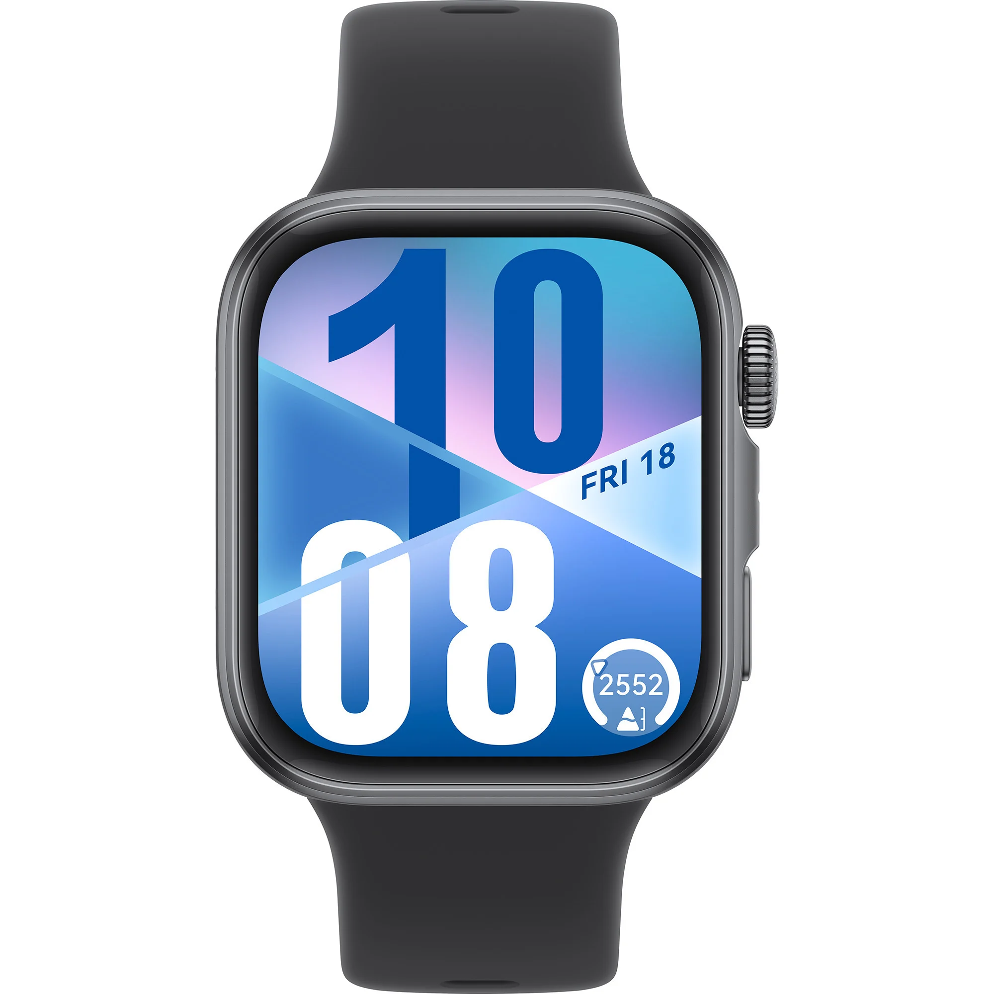 Smartwatch, Uhr, Digital, Schwarz, Eckig-abgerundet
