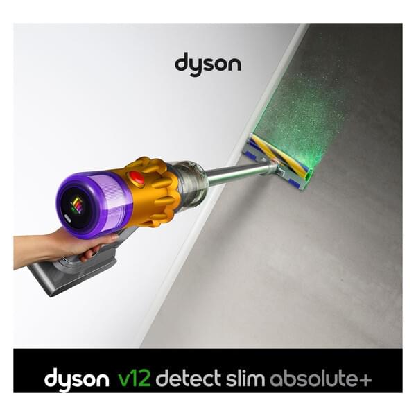Dyson V12 Detect Slim Absolute Nickel Satin Gelb 494876-01