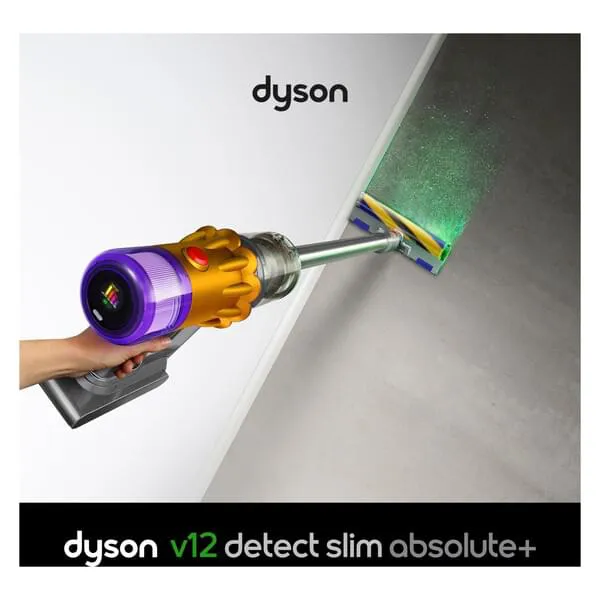 Dyson V12 Detect Slim Absolute Nickel Satin Gelb 494876-01