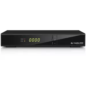Set-Top-Box, Digital-Empfänger, HDMI-Ausgang, Vorderseite-Anzeige, schwarzes-Gerät