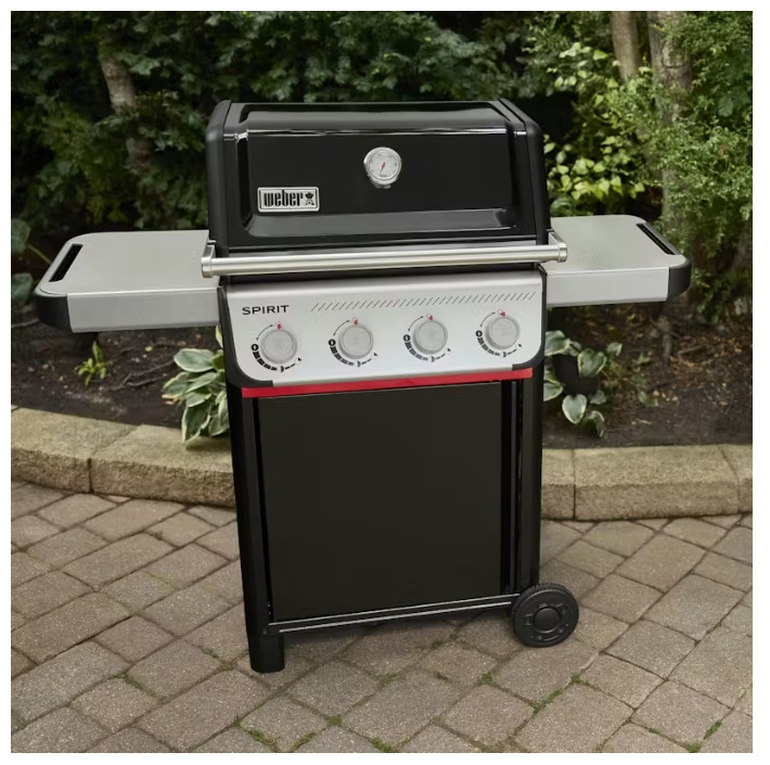 Gasgrill, Barbecue, Outdoor-Grill, Spirit, Doppelbrenner, schwarzer Grill