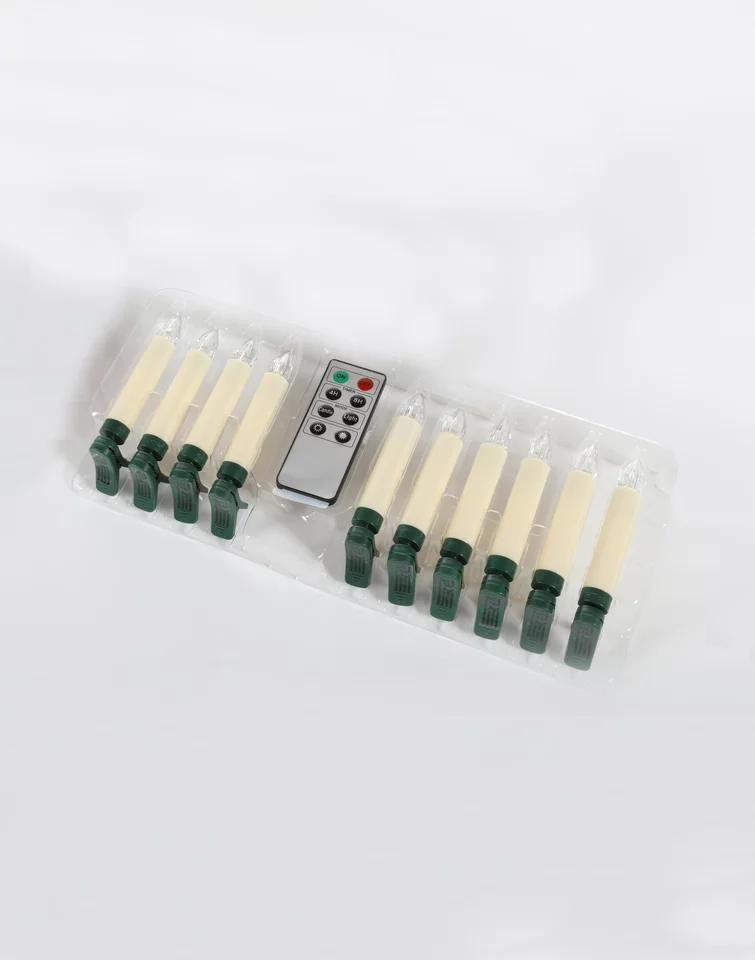 LED Christbaumkerzen 10548 10er LED  inkl Fernbedienung