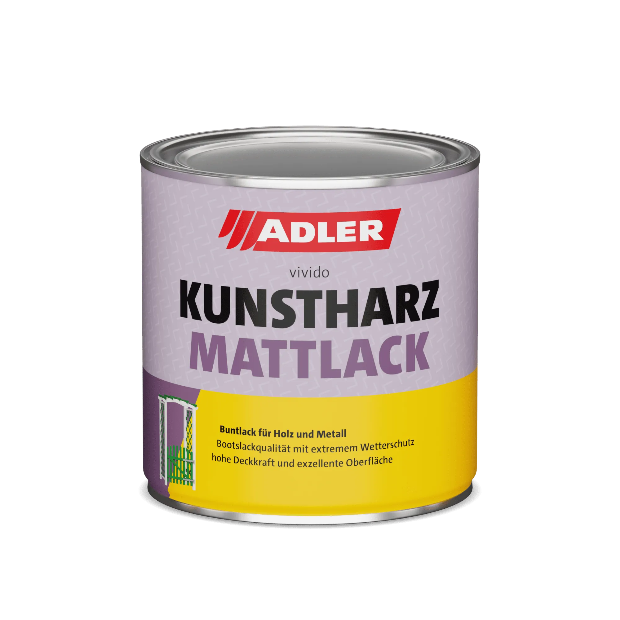 Farbe, Dosenfarbe, Kunstharz, Mattlack, Vivid