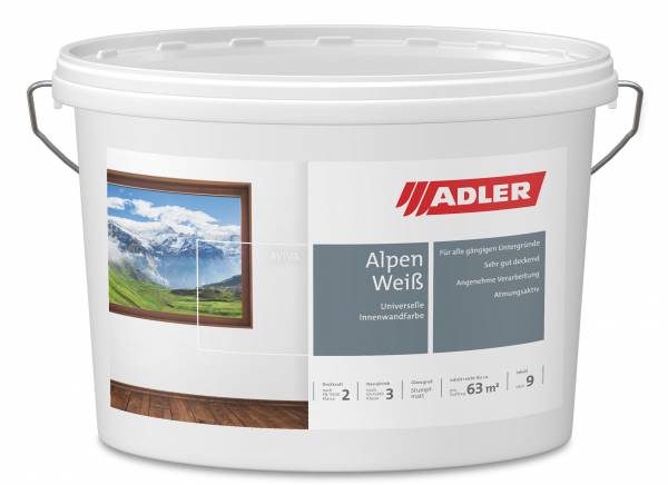 Wandfarben innen Aviva Alpen-Weiß 9l 409506362609