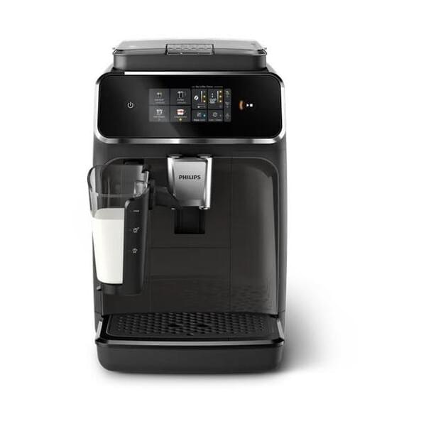 Kaffeemaschine, Espresso, vollautomatisch, eingebauter Mahlwerk, schwarz