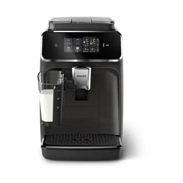 Kaffeemaschine, Espresso, vollautomatisch, eingebauter Mahlwerk, schwarz