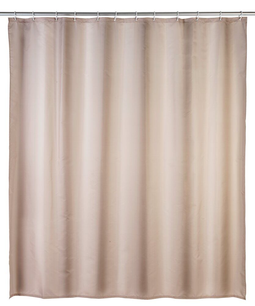Duschvorhang, Pfirsich, unifarben, Stoff, Badezimmerdekoration
