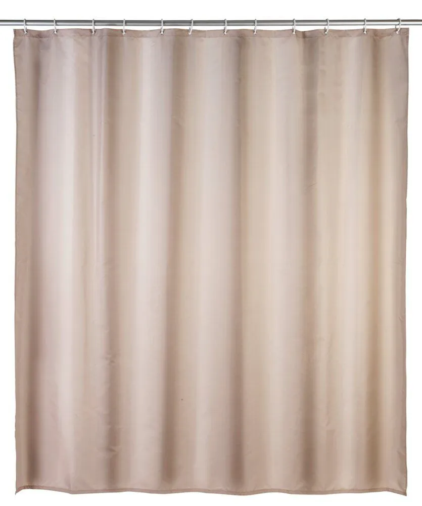 Duschvorhang, Pfirsich, unifarben, Stoff, Badezimmerdekoration