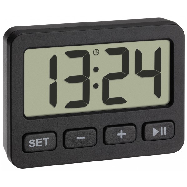 TFA-60.2036.01 Digitalwecker, schwarz