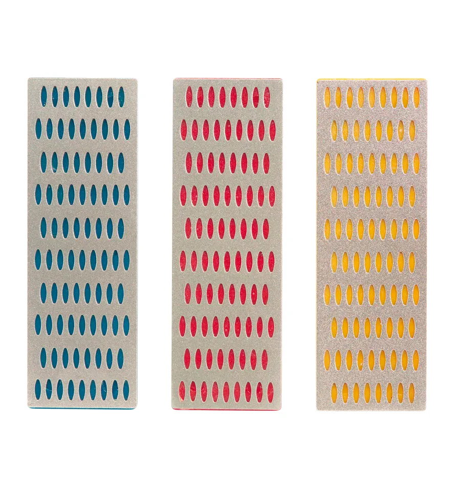 18D47 Diamant-Schleifstein-Set 3 tlg 50x150mm, Korn 150, 300, 400